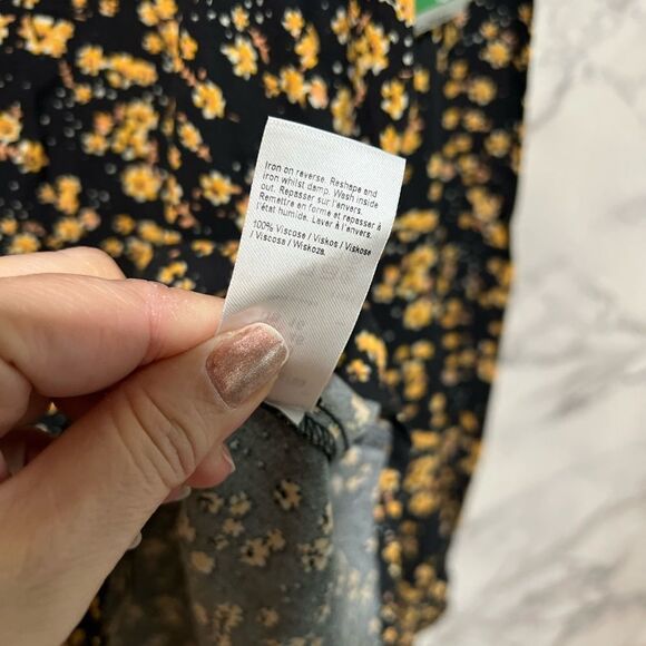 River Island Floral Print Prairie Style Blouse - Picture 11 of 13